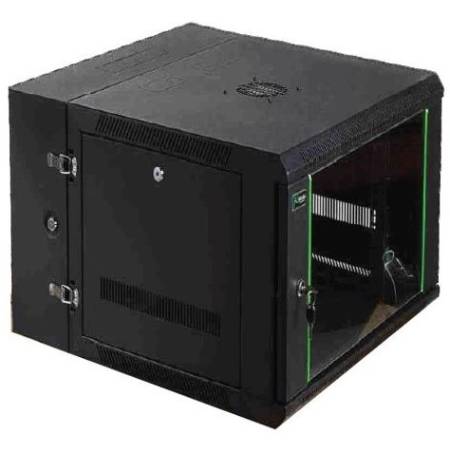 NITROTEL - Gabinete de Pared 12U - UNA SECCION 600X600, Paneles Laterales Removibles, Incluye abanico, Aprobado UL