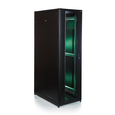 NITROTEL GABINETE DE RED 42U, 600 X 800MM DE PROFUNDIDAD, APROBADO UL, INCLUYE 4 MÓDULOS DE VENTILADORES UL. PUERTA DE VIDRIO TEMPLADO REVERSIBLE. CONSTRUIDA EN ACERO DE ALTA RESISTENCIA Y ACABADA CON PINTURA ELECTROSTÁTICA NEGRA