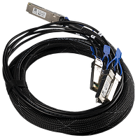 MIKROTIK BREAKOUT CABLE - XQ+BC0003-XS+ - 100G QSFP28 A 4X25G SFP28 / 40G QSFP+ A 4X10G SFP+ 