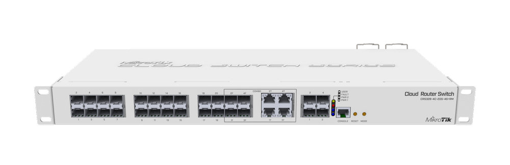 MIKROTIK - ROUTER SWITCH 4 COMBO, 20 SFP Y 4 SFP+ 10G - CRS328-4C-20S-4S+RM