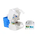 NITROTEL ENGINEERPRO CAT6A 180 GRADOS KEYSTONE JACK - AZUL