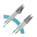 NITROTEL FIBER JUMPER LC/PC - LC/PC MULTIMODO 50/125UM OM3 2 METROS DUPLEX 2.0 MM AQUA RISER