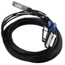 MIKROTIK BREAKOUT CABLE - XQ+BC0003-XS+ - 100G QSFP28 A 4X25G SFP28 / 40G QSFP+ A 4X10G SFP+ 